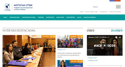 Desktop Screenshot of noticias.utem.cl